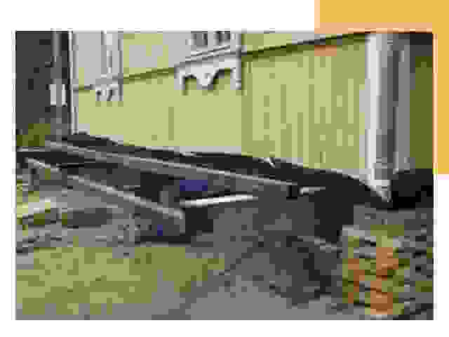 Сваи под старый дом в Славгороде